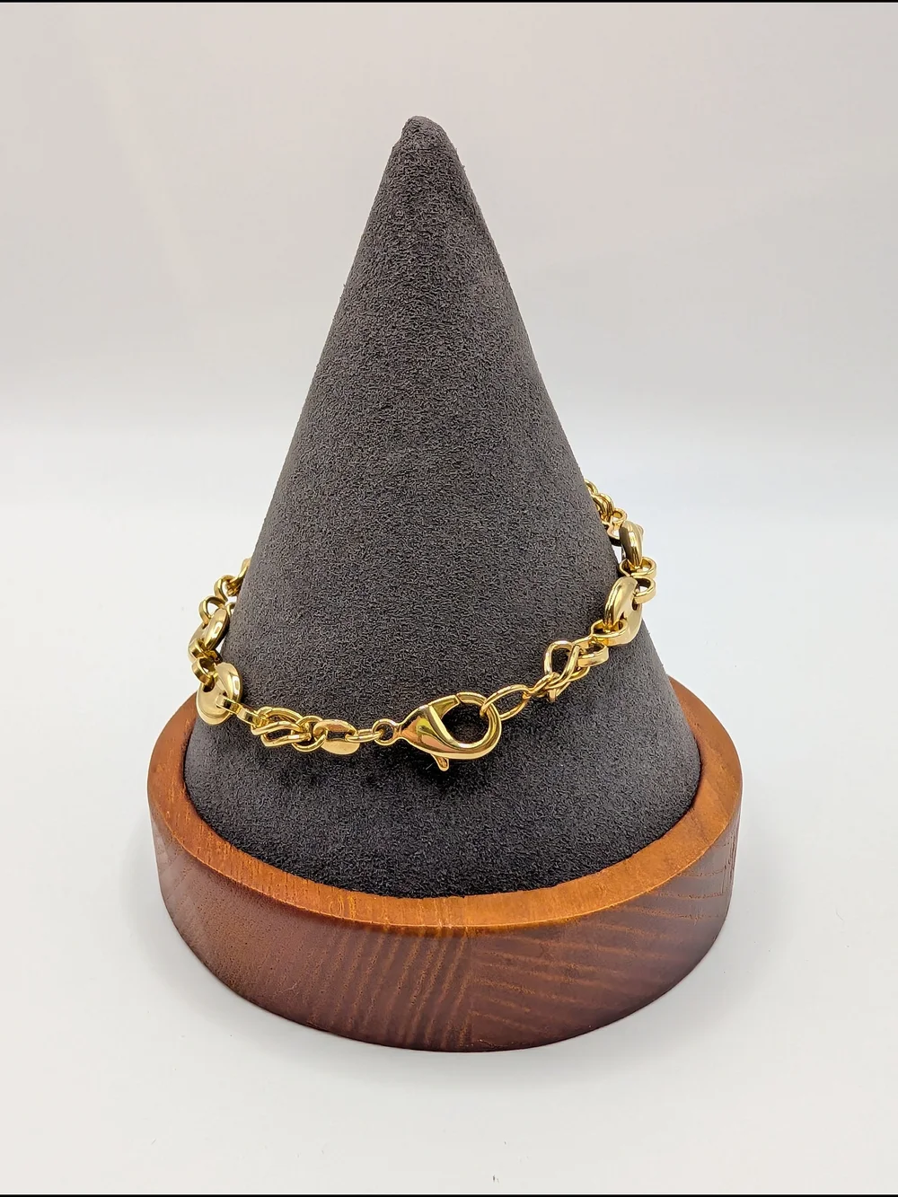 Gucci-style European Link 18k Gold Filled Bracelet - 7.5in - Picture 3 of 3
